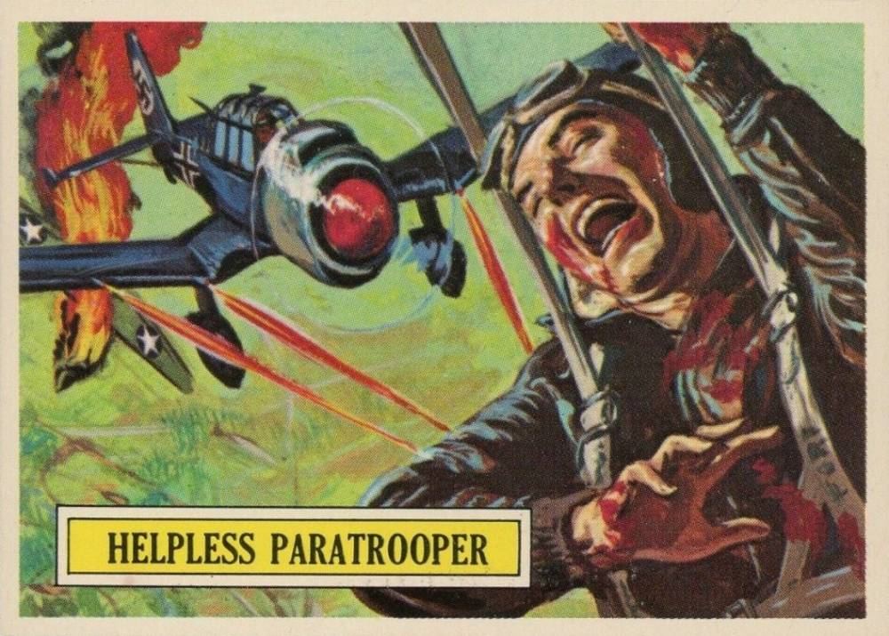 1965 Topps Battle Helpless paratrooper #36 Non-Sports Card
