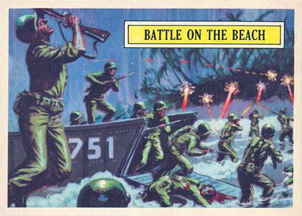 1965 Topps Battle Battle on the beach #47 Non-Sports Card