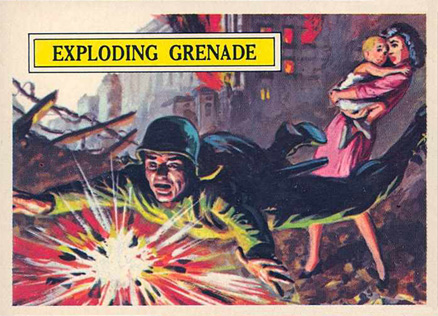 1965 Topps Battle Exploding grenade #48 Non-Sports Card