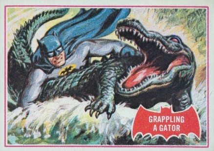 1966 Batman A Series Grappling a Gator #2A Non-Sports Card