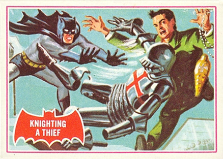 1966 Batman A Series Knighting a Thief #9A Non-Sports Card