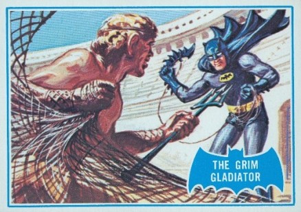 1966 Batman B Series Puzzle Back The Grim Gladiator #7B Non-Sports Card