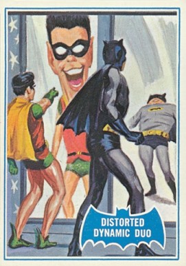 1966 Batman B Series Puzzle Back Distorted Dynamic Duo #20B Non-Sports Card