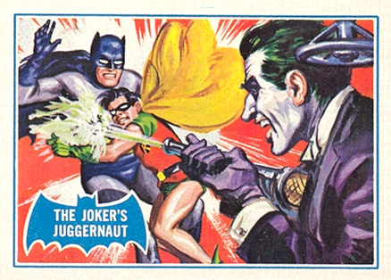 1966 Batman B Series Puzzle Back The Joker's Juggernaut #23B Non-Sports Card