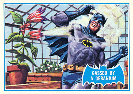1966 Batman B Series Puzzle Back Gassed by a Geranium #33B Non-Sports Card