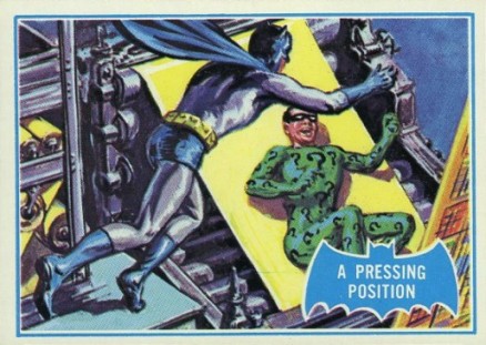 1966 Batman B Series Puzzle Back A Pressing Position #36B Non-Sports Card