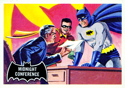 1966 Topps Batman Midnight Conference #4 Non-Sports Card