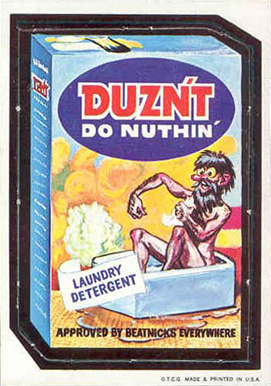 1967 Topps Wacky Packs Die-Cuts Duzn't Detergent #34 Non-Sports Card