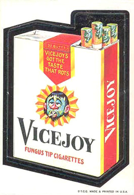 1967 Topps Wacky Packs Die-Cuts Vicejoy Cigarettes #3 Non-Sports Card