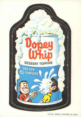 1967 Topps Wacky Packs Die-Cuts Dopey Cream #10 Non-Sports Card