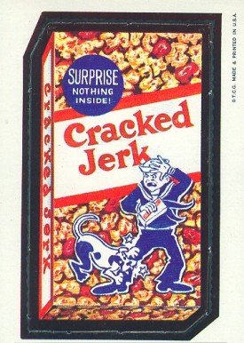 1967 Topps Wacky Packs Die-Cuts Cracked Jerk #11 Non-Sports Card