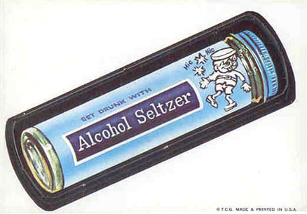 1967 Topps Wacky Packs Die-Cuts Alcohol Seltzer #14 Non-Sports Card