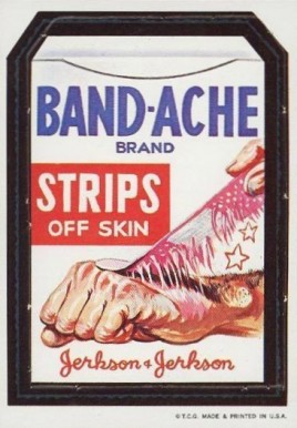 1967 Topps Wacky Packs Die-Cuts Band-Ache Strips #24 Non-Sports Card