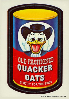 1967 Topps Wacky Packs Die-Cuts Quacker Oats #18 Non-Sports Card
