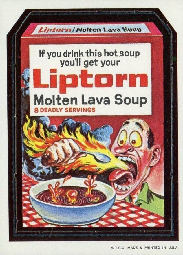 1967 Topps Wacky Packs Die-Cuts Liptorn Soup #22 Non-Sports Card