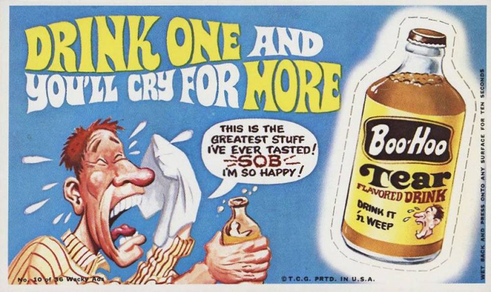 1969 Topps Wacky Ads Boo-Hoo Drink #10 Non-Sports Card