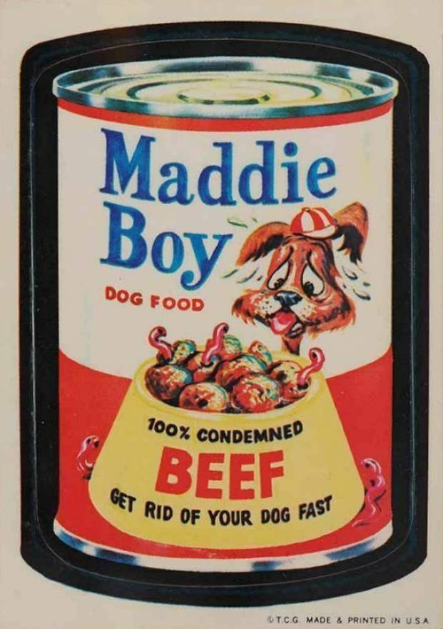 1973 Topps Wacky Packs 1st Series Maddie Boy # Non-Sports Card