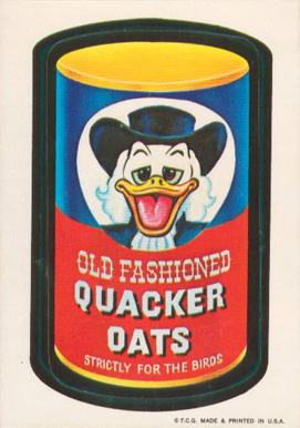 1973 Topps Wacky Packs 1st Series Quacker Oats # Non-Sports Card