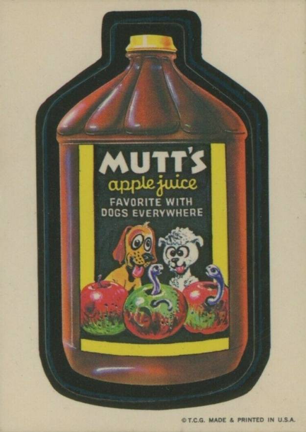 1973 Topps Wacky Packs 1st Series Mutt's Juice # Non-Sports Card