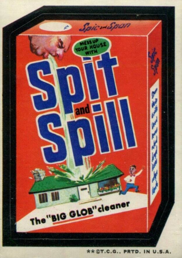 1973 Topps Wacky Packs 3rd Series Spit & Spill Cleanser #5 Non-Sports Card