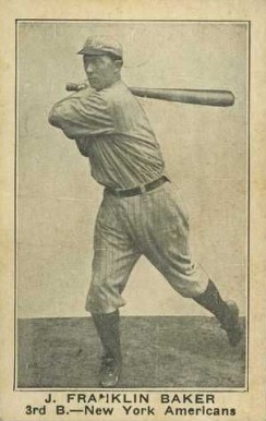 1922 Strip Card J. Franklin Baker # Baseball Card