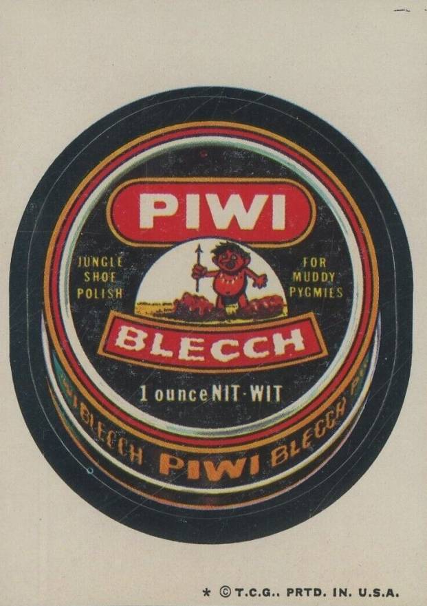 1974 Topps Wacky Packs 6th Series Piwi Blecch #2 Non-Sports Card