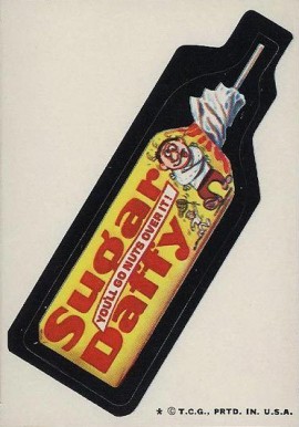 1974 Topps Wacky Packs 6th Series Sugar Daffy #4 Non-Sports Card