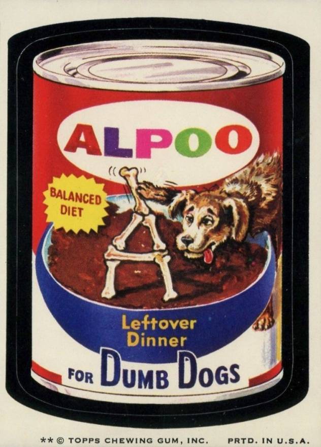1974 Topps Wacky Packages 7th Series Alpoo Dog Food # Non-Sports Card