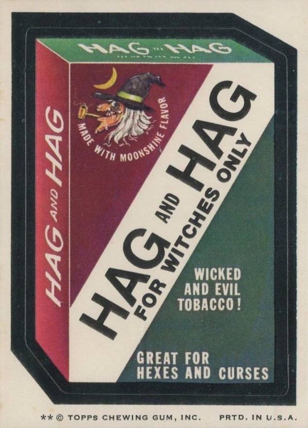 1974 Topps Wacky Packages 7th Series Hag & Hag Tobacco # Non-Sports Card