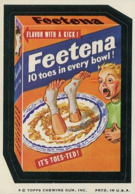 1974 Topps Wacky Packages 7th Series Feetena Cereal # Non-Sports Card