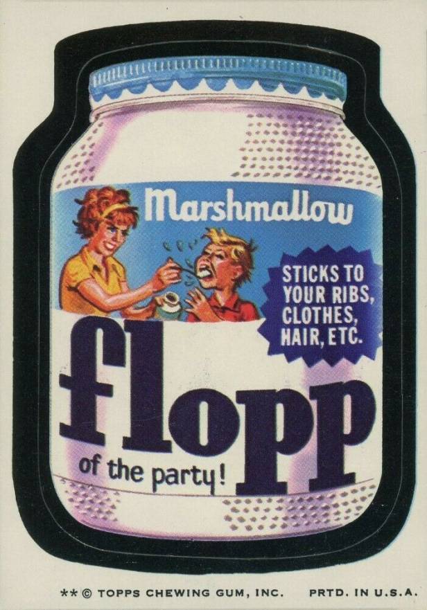 1974 Topps Wacky Packages 7th Series Marshmallow Flopp # Non-Sports Card