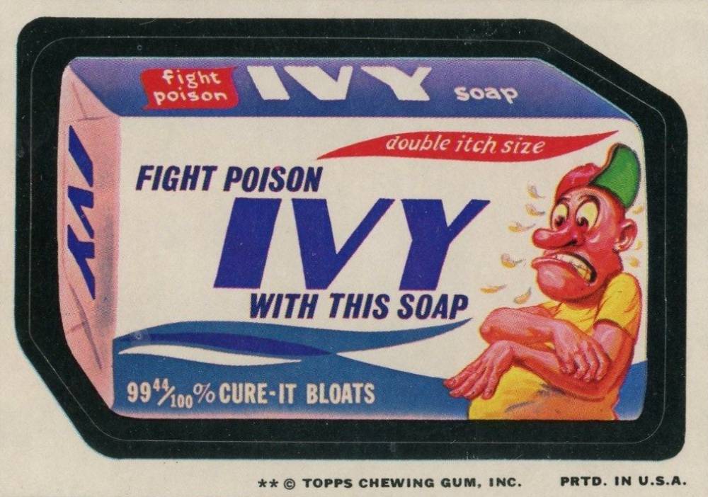 1974 Topps Wacky Packs 9th Series Ivy Soap #17 Non-Sports Card