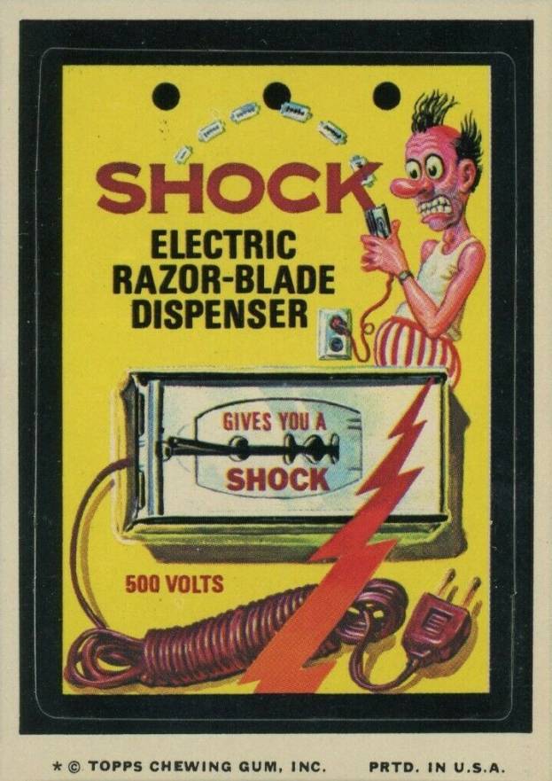 1975 Topps Wacky Packs 12th Series Shock Dispenser #19 Non-Sports Card