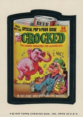 1975 Topps Wacky Packages 13th Series Crocked Magazine #24 Non-Sports Card