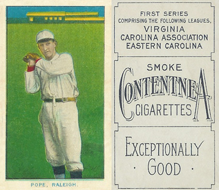 1910 Contentnea First Series Color Pope, Raleigh. # Baseball Card