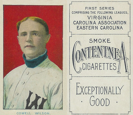 1910 Contentnea First Series Color Cowell, Wilson. # Baseball Card