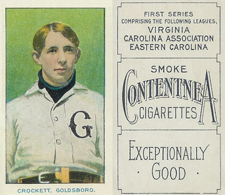 1910 Contentnea First Series Color Crockett, Goldsboro. # Baseball Card