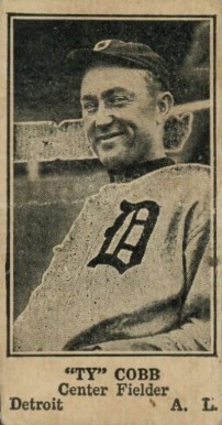 1925 Strip Card "Ty" Cobb # Baseball Card