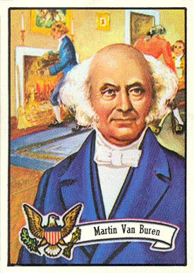 1972 Topps U.S. Presidents Martin Van Buren #8 Non-Sports Card