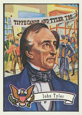 1972 Topps U.S. Presidents John Tyler #10 Non-Sports Card
