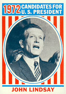 1972 Topps U.S. Presidents John Lindsay #39 Non-Sports Card