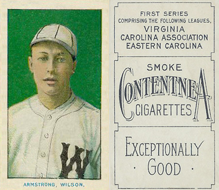 1910 Contentnea First Series Color Armstrong, Wilson. # Baseball Card