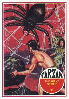 1966 Tarzan The giant spider #30 Non-Sports Card