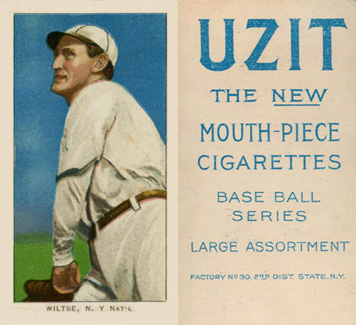 1909 White Borders UZIT Wiltse, N.Y. Nat'L #517 Baseball Card