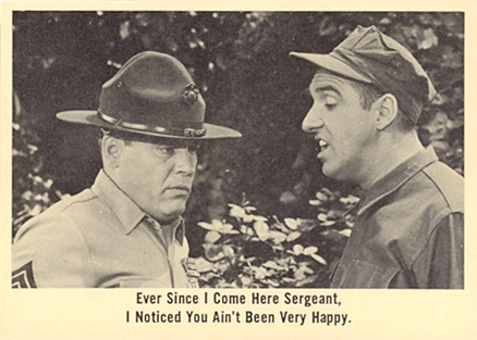 1965 Gomer Pyle Ever since I come here Sergeant... #37 Non-Sports Card