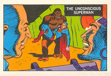 1968 A & BC Superman in the Jungle The unconscious Superman #37 Non-Sports Card