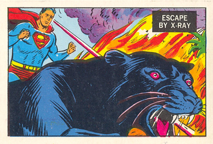 1968 A & BC Superman in the Jungle Escape by X-ray #17 Non-Sports Card