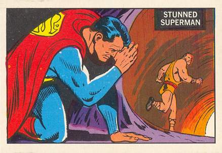 1968 A & BC Superman in the Jungle Stunned Superman #47 Non-Sports Card