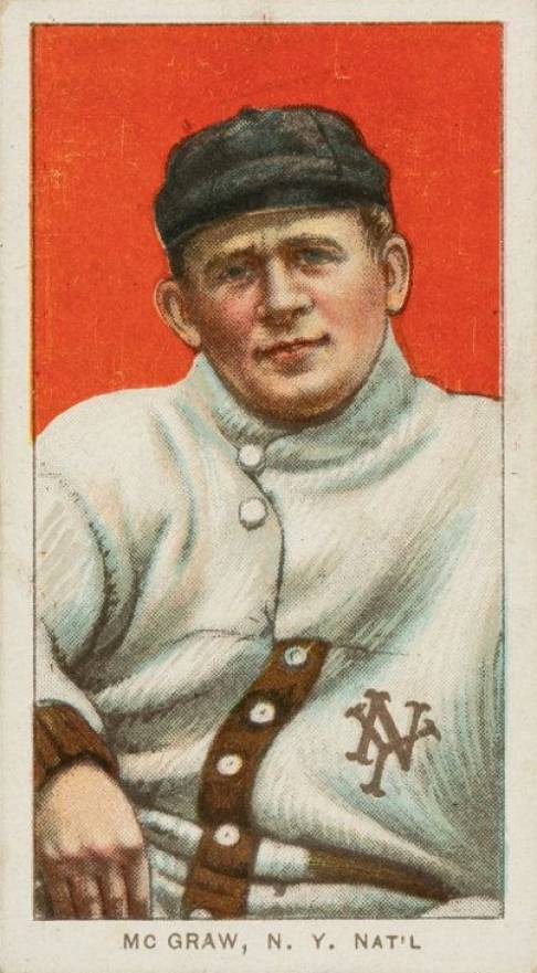 1909 White Borders UZIT McGraw, N.Y. Nat'L #323 Baseball Card