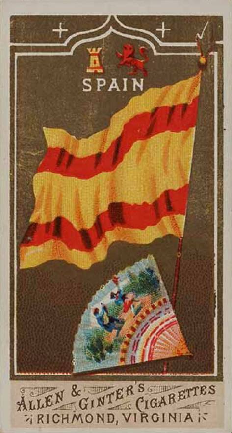 1887 Allen & Ginter Flags of All Nations Spain # Non-Sports Card